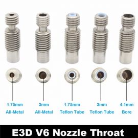 V6 stainless steel heatbreak for 1.75/3.00mm filament 