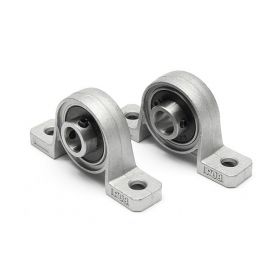 KP08 8mm bore zinc alloy ball bearing shaft