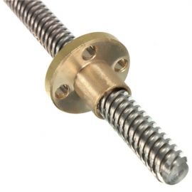 T8 lead screw with brass nut 300mm 1000mm