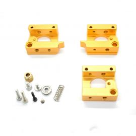 Metal MK8 extruder parts golden w/o stepper motor mount for 3d printer